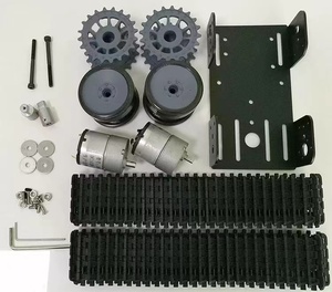 Robot Tank Crawler Chassis für Arduino Smart Car Metallplatte Holz Doppels chicht bewegung - Product Image 4