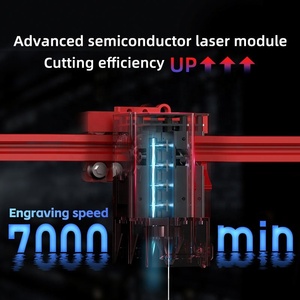 2025 Venta directa A6 PRO Máquina de grabado láser Control de aplicación 3W DIODO CNC DIY Grabador láser Pequeña impresora portátil de marca de logotipo - Product Image 4