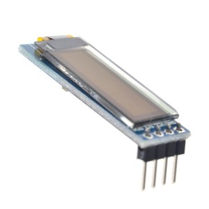 0,91-Zoll-PMOLED-Anzeigemodul mit 128x32 Auflösung IIC-Schnitts telle White Display