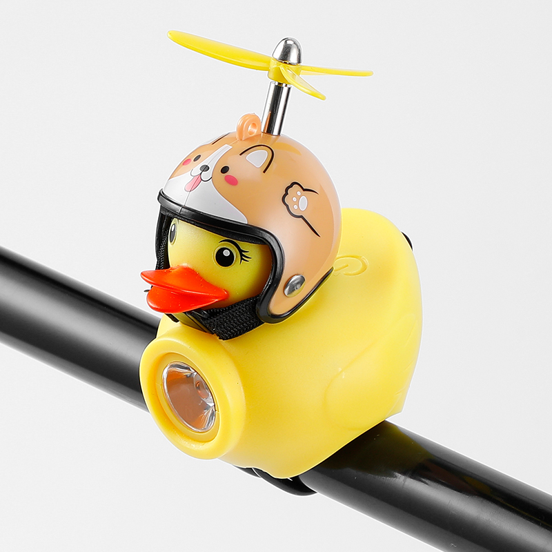 Lampe Canard Jaune + Casque Tête de Chien