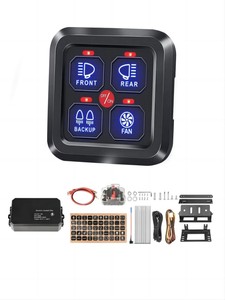 4 Gang anahtarı paneli kapalı anahtarı 12V kontrol kutusu kısılabilir LED araba OFF road 4X4 - Product Image 2