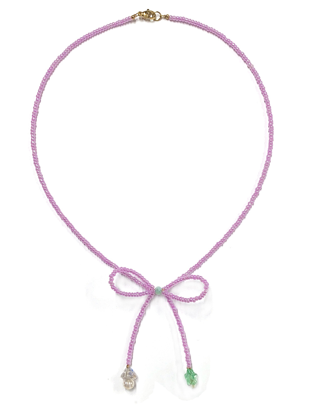 Collier violet huile 43cm-éviter le liquide