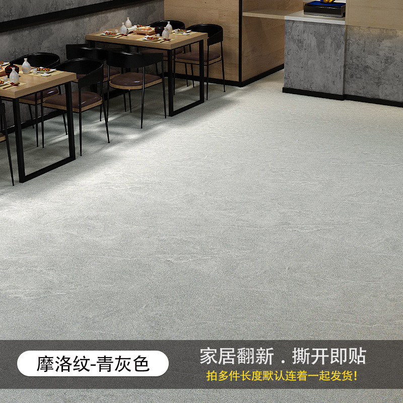 Carrelage de sol motif moro bleu-gris
