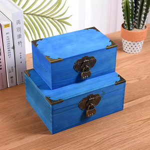 Hộp Nhựa Reipe Bằng Gỗ Cá Tính Hộp Đựng Bằng Gỗ Hộp Quà Tặng Ảnh Cưới Có Khóa - Product Image 1