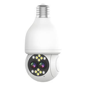 双镜头家庭安全摄像头，带6倍变焦2K WIFI PTZ夜视广角云台双向音频网络覆盖