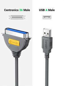 อะแดปเตอร์สายเคเบิลเครื่องพิมพ์จากส่วนกลางเข้ากับ USB เพื่อ IEEE1284 CN36 ugrean - Product Image 2