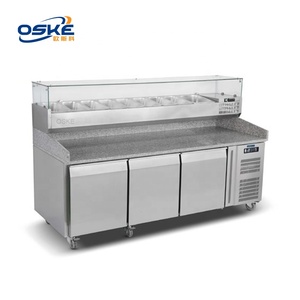 Các mặt hàng liên quan đến thanh xà lách nhiệt độ đơn-Bát đứng vàng với mặt bàn cho nhà hàng làm lạnh - Product Image 2