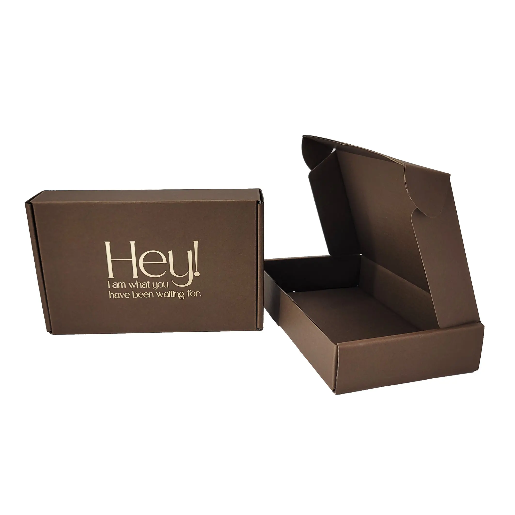 C3 Роскошная Крафтовая коробка из гофрированной бумаги, красивая упаковочная коробка с откидной крышкой, картонная коробка с золотой фольгой