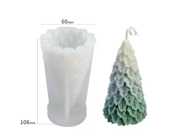 Molde de silicone para velas de sabão, produto de Natal de alta qualidade, molde pilar