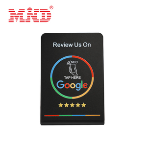 Thông minh không tiếp xúc mã QR tùy chỉnh in <span class=keywords><strong>Google</strong></span> xem xét NFC đứng tấm - Product Image 3