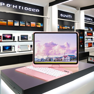 IFacemall Mechanical Style <strong>Bluetooth</strong> <strong>Keyboard</strong> Case for iPad Pro/Air 10.9/11&quot; <strong>Numeric</strong> <strong>Keypad</strong> 360&deg; Rotating LED Backlit - Product Image 3