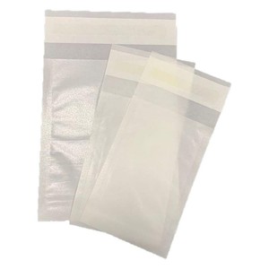 A basso prezzo riciclabile degradabile carta glassinata lucida maneggiata borsa per uso artigianale busta autoadesiva Semi-trasparente - Product Image 4