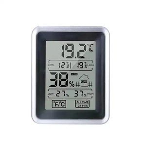Mini termómetro Digital LCD con pantalla táctil, higrómetro, sensores de temperatura eléctricos, medidor de humedad, estación meteorológica interior - Product Image 1