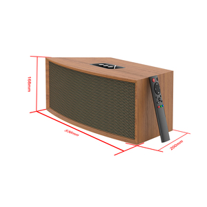 50W óptico RCA ARC AUX OUT entrada volumen agudos graves ajustable retro sector aspecto estéreo sonido activo Altavoz de escritorio - Product Image 2