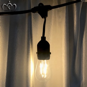 Toprex Multifunktions-Kunststoff LED-Filament Festival String Light S14 Glühbirne Outdoor-Lichterketten 20m Für Weihnachten Dekorativ - Product Image 6