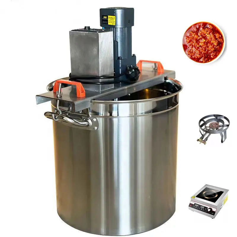 Automatische industrielle Kochkessel maschine Kochtöpfe mit großer Kapazität und Mixer Food Sauce Mixer