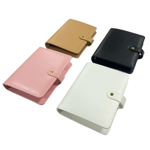 2026 nuevo estilo personalizado Metal A5 anillos Carpeta de tarjetas papel rayado plástico páginas interiores recarga dinero presupuesto cuaderno con sobre - Product Image 2