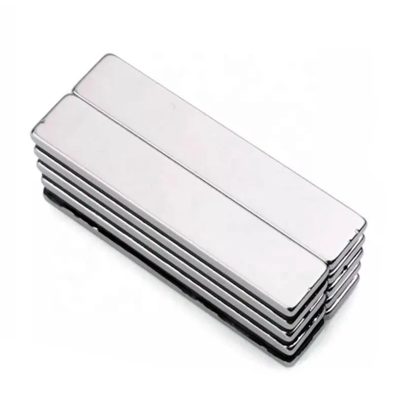 N52 Strong Magnetic Big Size Square Bar Rectangle Powerful Rare Earth Metal Neodymium Magnet Block for battery charge generator