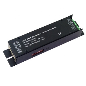 3/4 Channels <strong>DMX512</strong> <strong>Decoder</strong> 12V 24V Max 5Ax3CH RGB <strong>LED</strong> Controller Common Anode DMX Dimmer <strong>Output</strong> to RGB <strong>LED</strong> Light - Product Image 1