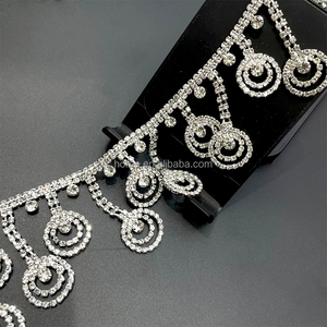 F077 catena di strass per trivellazione con strass a doppio anello - Product Image 4