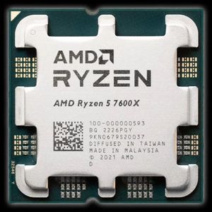 AMD Ryzen 7600X ซีพียูประมวลผลใหม่สต็อก AM4ซ็อกเก็ตสำหรับการเล่นเกมและการใช้งานคอมพิวเตอร์ - Product Image 1