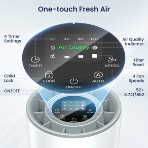 Purificador de Ar Doméstico H13 com Filtro HEPA Plástico Sleep Mode Fragrância Função Pet Odor Controle e Qualidade do Ar <span class=keywords><strong>Sensor</strong></span>