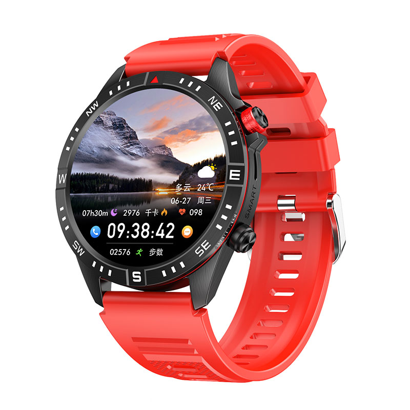 Bracelet de montre en silicone rouge