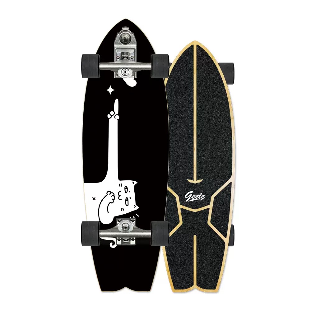 31-inch V7 tail fin model (White Expression Cat black color)