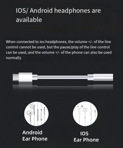 Usb-c ila 3.5mm ses adaptör jak | IOS/Android telefonlar için tak ve çalıştır HiFi ses kalitesi - Product Image 6