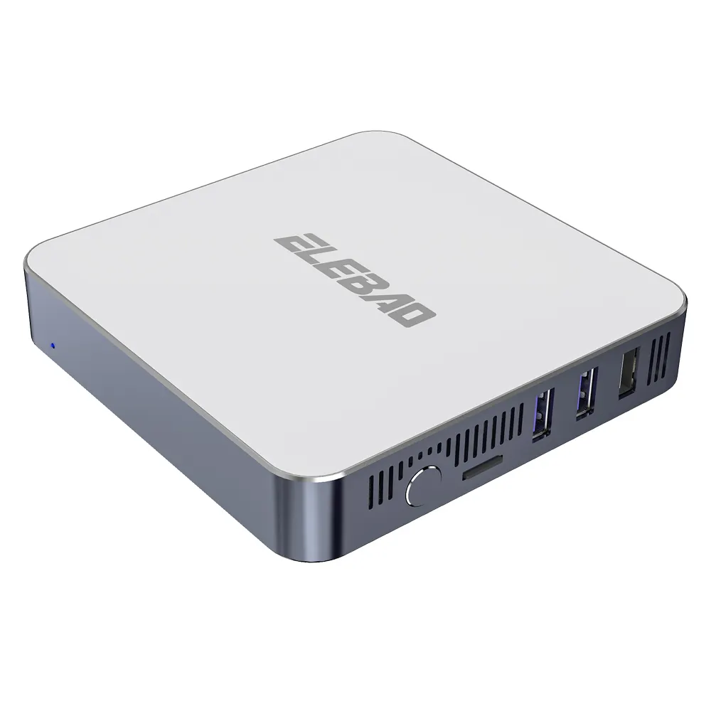 2020 ultime Elebao GK7 gaming educazione Mini PC Gemini Lago J4125 /J5040 winds10 4K DDR4 M.2 SSD con ventola di raffreddamento del PC Computer Desktop