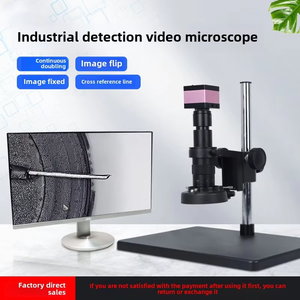 Fuente Fabricante Video Foto Microscopio HDMI Salida de alta definición Microscopio Barato Microscopio 30X-200X - Product Image 4