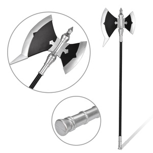 63in PU bọt larp trận chiến hai đầu rìu frieren ngoài hành trình kết thúc vũ khí cosplay Prop Stark <span class=keywords><strong>Tomahawk</strong></span> - Product Image 1