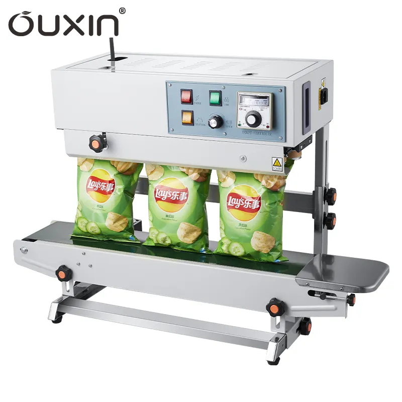 Direct Selling Intelligent Continuous Heat Sealing Machine For Crisps Bag Sealing Machine Plastic Bag Continuous Band Sealer
