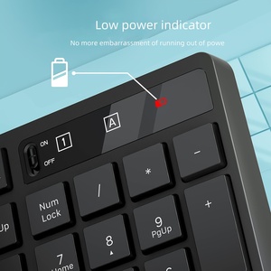 フルサイズのワイヤレスキーボードとマウスのコンボ省電力2.4GHzワイヤレスキーボードとマウスセット営業所のコンピューター用 - Product Image 4