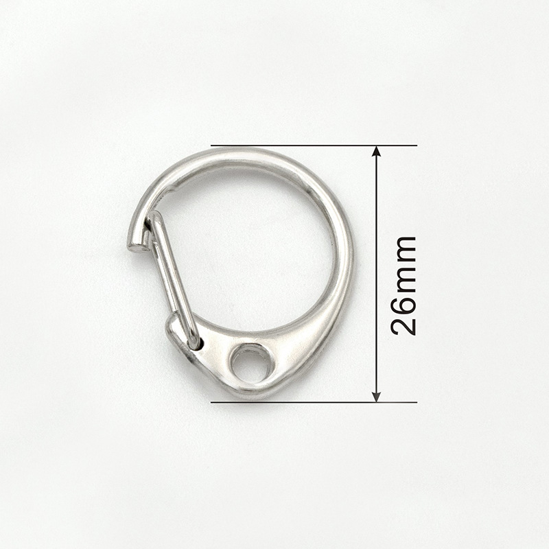 Argent, boucle centrale C, 26 mm, 2,4 g