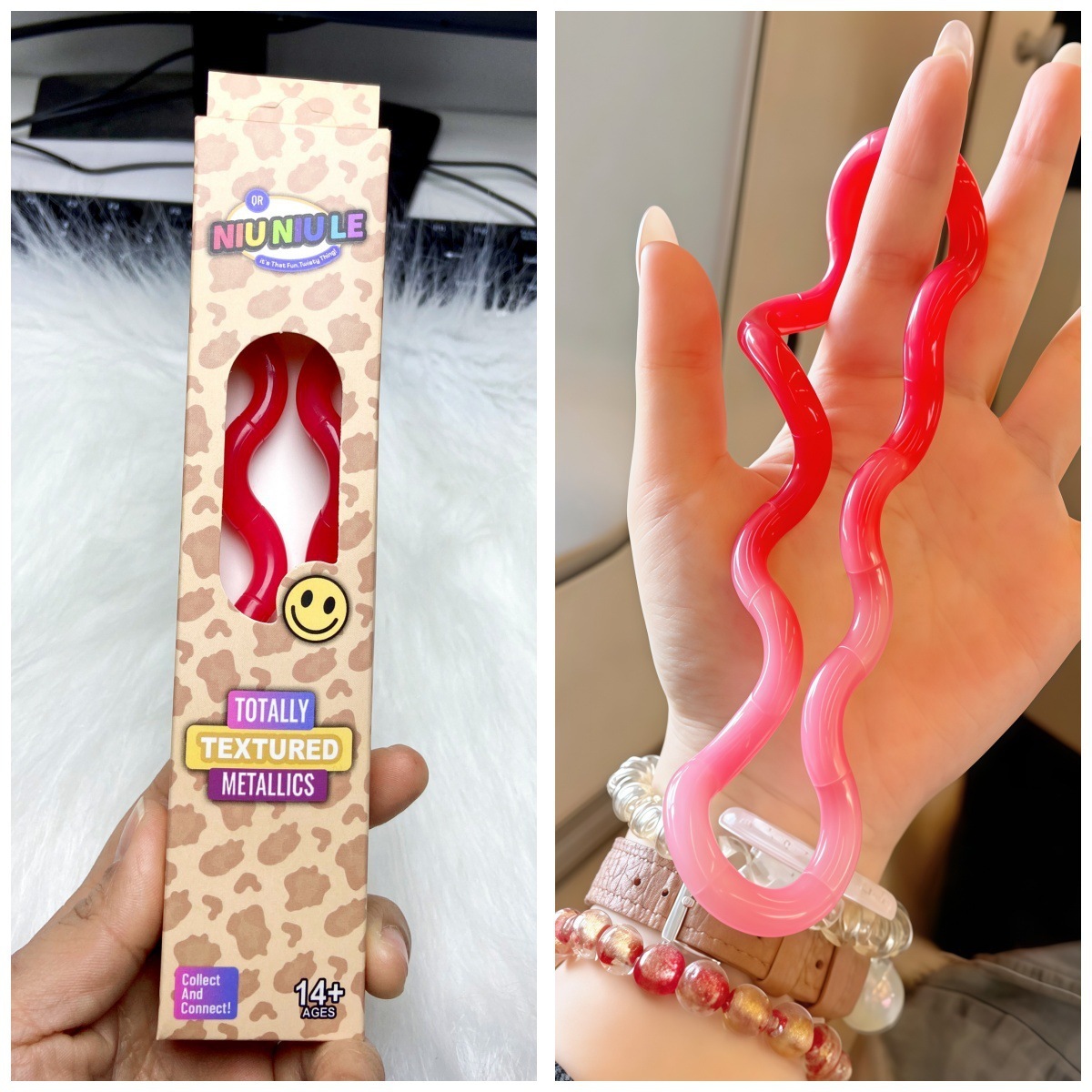 Temperature fog rose-color box-rose powder