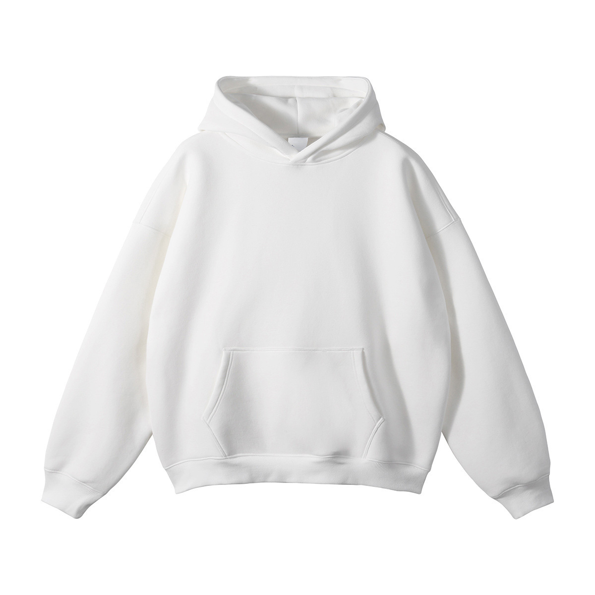 Blanc - Sweat à capuche sans fil