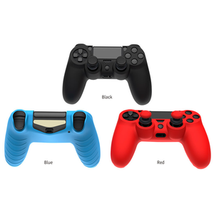 High Quality Game <strong>Controller</strong> Silicone case for <strong>PS4</strong> <strong>Controller</strong> Soft Rubber case with Joystick Thumb Grips Cover <strong>Shell</strong>