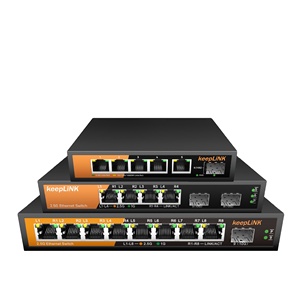 KeepLiNK 5-2.5Gbps Ethernet ve 1-10Gbps SFP Uplink ile 6 portlu PC ağ anahtarı VLAN ve snmp'yi destekler - Product Image 2