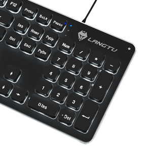 Membrana de juegos RGB para tableta, teclado silencioso con cable y llave iluminada con Chocolate para ordenador, Windows y PC