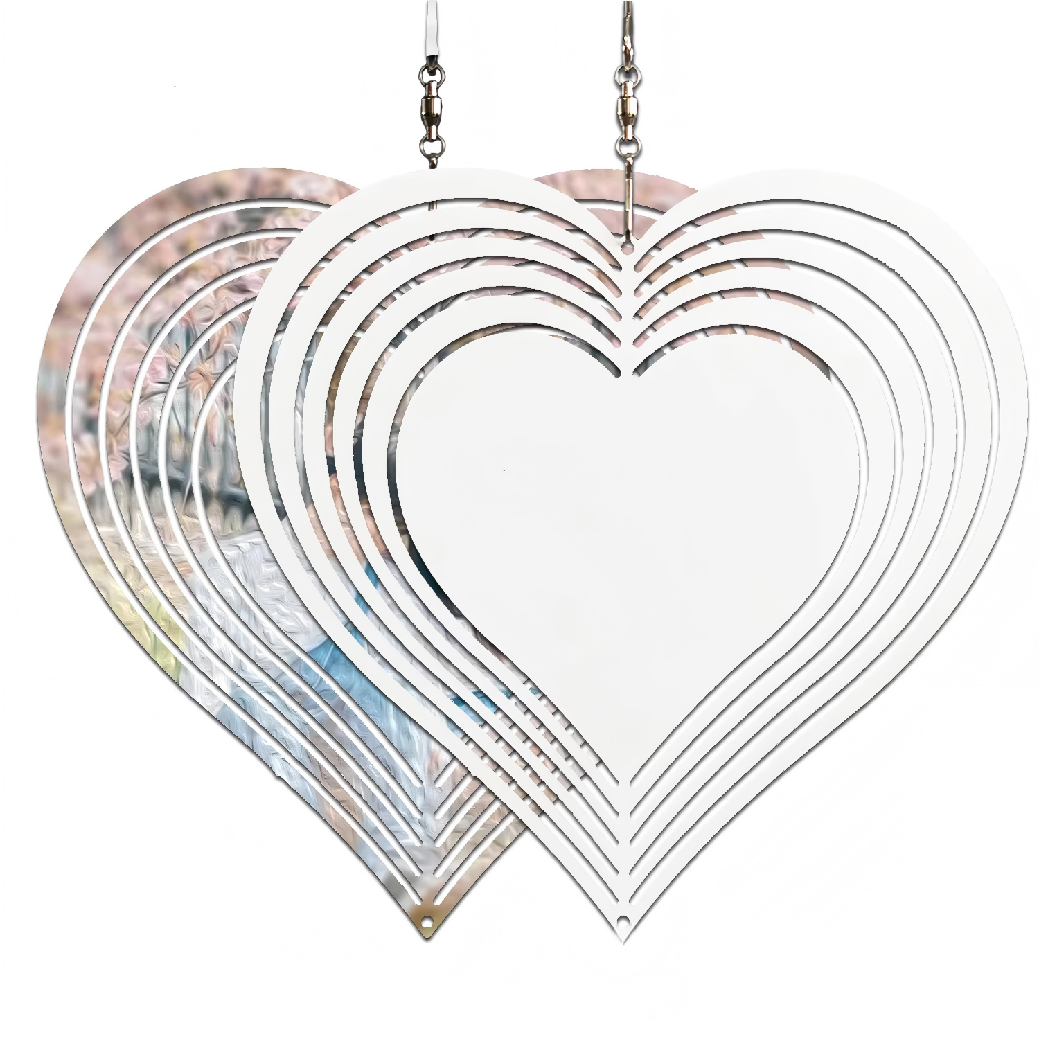 Coeur blanc-10 pouces