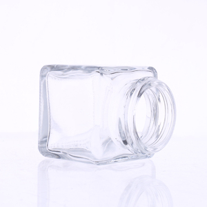 Square Glass Storage <strong>Jar</strong> 30ml 80ml Empty Clear Food Canning Glass Storage Container with Metal Lid - Product Image 6