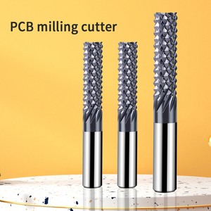 フライスカッターPCBタングステン鋼コーティング炭素繊維エポキシボード彫刻ツール研削ヘッド合金回転ファイルのカスタマイズ - Product Image 5