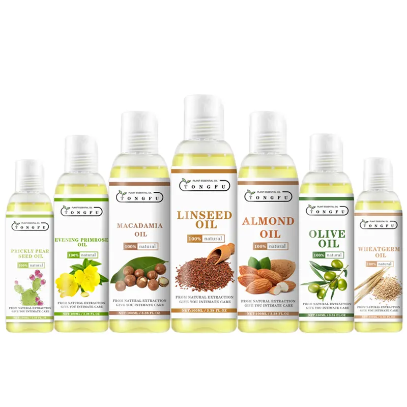 Private Label 100% Pure Organic Carrier Oil Avocado Sweet Almond Jojoba Aloe Castor Argan Oil For Skin Hair Beauty