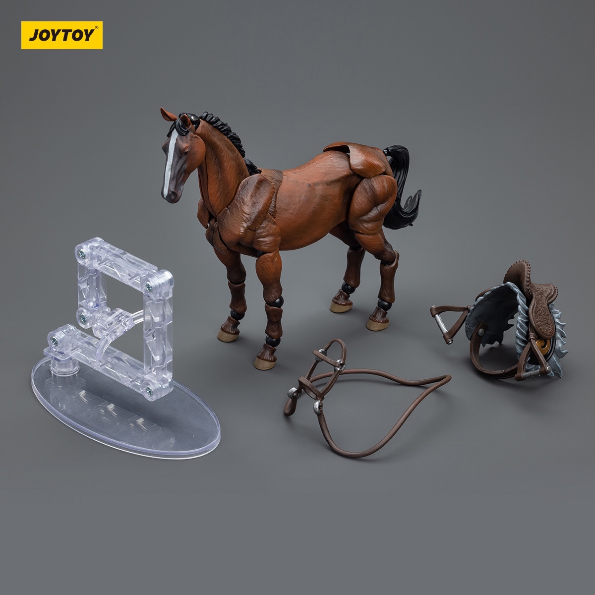 Caballo de guerra marrón.