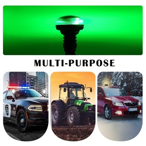New Design <strong>DC</strong> <strong>12V</strong>/24V <strong>Green</strong> Amber Rotating <strong>LED</strong> Beacon Flashing Warning Light Accessory for Tractors and Cars - Product Image 5