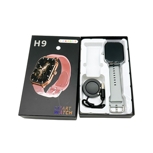 H9 Smart Watch mit IPS Square Touchscreen Fitness Tracker Gesundheitsüberwachung <span class=keywords><strong>iOS</strong></span> Bedienung Metallhülle Sport Record Erinnerungen