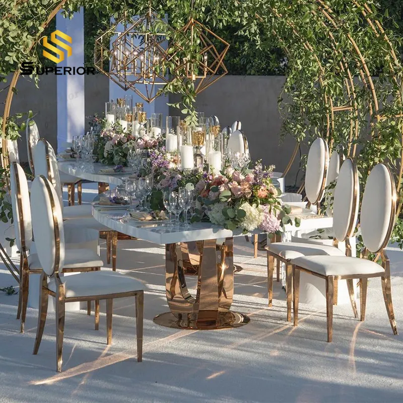 Location de mobilier événementiel centr de table mariage chaise de fête table de mariage table de banquet en serpentine pour événement