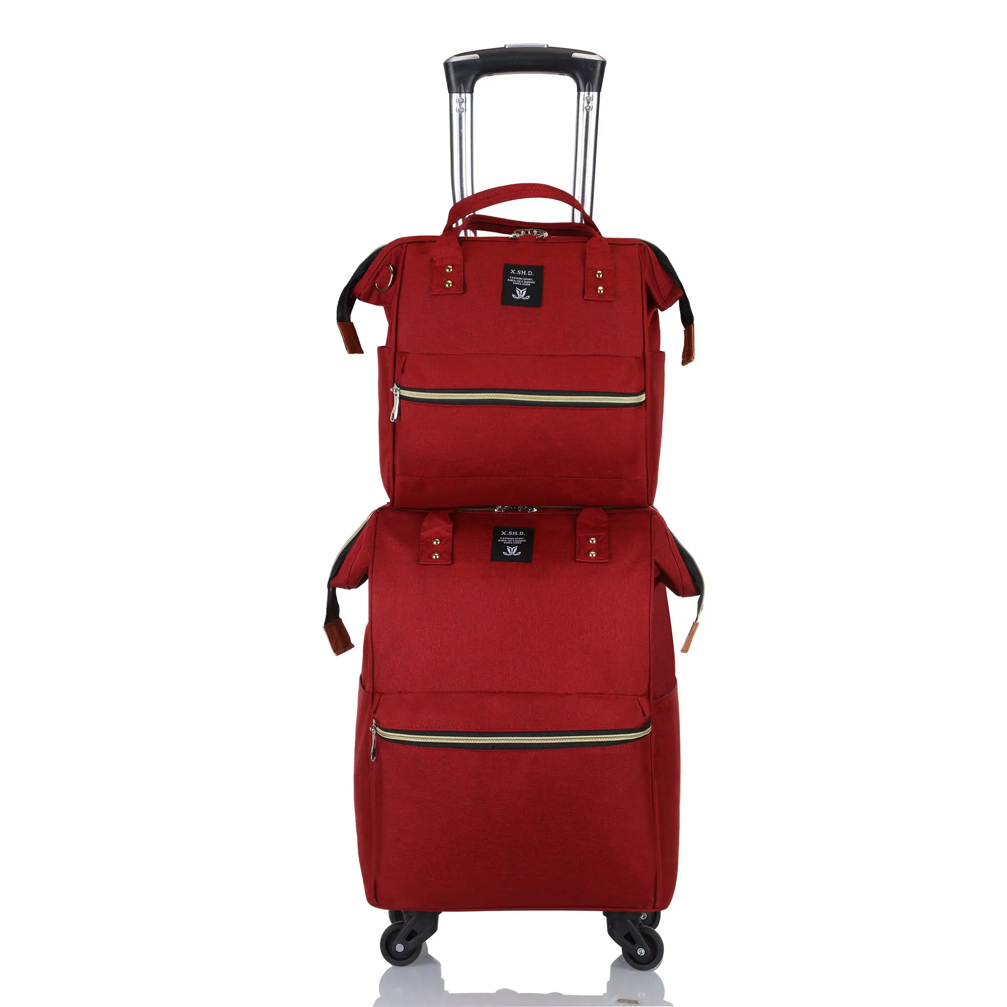 Китайские дешевые сумки на колесиках 2 в 1, дорожные сумки, чемоданы