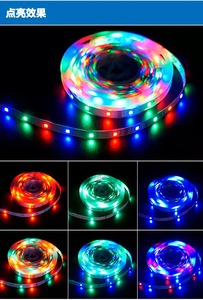 Yüksek parlaklık USB 5050 RGB led ışık şerit değil su geçirmez 30 led/metre açık led şerit ışık - Product Image 4